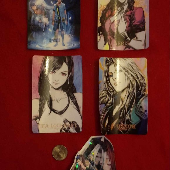 Anime Videogame Gamer Final Fantasy 7 FF7 Stickers Set Of 5! - Picture 3 of 5